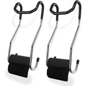 Dumbbell Spotter Hooks Barbell Attachment: for Shoulder and Chest Bench Press Hanging Dumbbells to Barbells Safety Hanger Attachment Improve Strength Performance