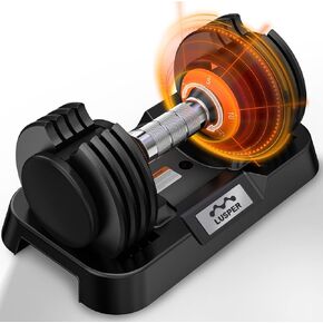 دمبل لوسبر قابل للتعديل، وزن 25 رطل قابل للتعديل، دمبل قابل للتعديل بسرعة 1 ثانية، أوزان مجانية 5 في 1 مع مقبض معدني مضاد للانزلاق، معدات تمرين الصالة الرياضية المنزلية للرجال والنساء in Kuwait