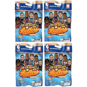 Teenymates Party Animal Big Shot Ballers 2022-23 NBA Series 2 Figures Blind Bags Gift Set Party Bundle - 4 Pack