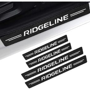 4 قطع واقي عتبة باب السيارة لسيارة Honda Ridgeline، واقيات عتبة باب السيارة من ألياف الكربون العاكسة، ملصق عتبة الباب ذاتي اللصق مضاد للتصادم، ملصقات لوحة عتبة الباب ملحقات السيارة (أبيض) in Kuwait