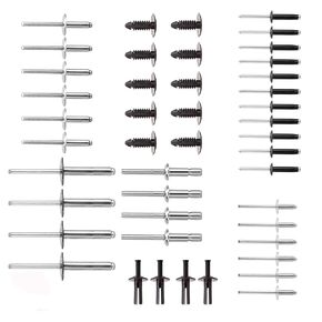 Set of Complete Body Metal Rivet Hardware Kit with 10 PCS Plastic Fastener Tree Rivets Compatible with TXT Golf Cart Gas/Electric 1994 to Now