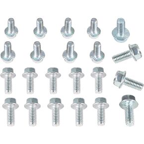 Bonbo Oil Pan Bolt Kit Compatible with Chevy & Ford Small Block V8 SBC 265 283 305 327 350 383 400 5.7L & SBF 260 289 302 351W 5.0L EFI 350-455 Stamped Steel Oil Pan Bolts (22 PCS)
