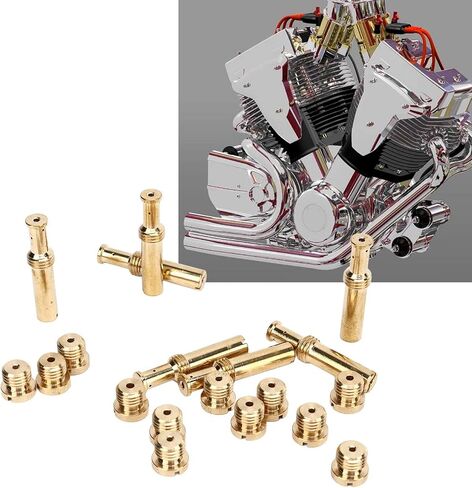 Carburetor Main Intermediate Jet Set, Carburetor Main Intermediate Jet Kit 35‑0995 Copper Carb Jet Set Replacement for S&S B E G Carburetors in Saudi Arabia