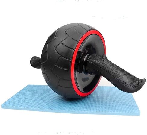 عجلة آب رولر للتمارين الأساسية، معدات تمارين عجلة البطن للصالة الرياضية المنزلية، آلة آب مع وسادة للركبة، اللياقة البدنية، التمرين، نمو العضلات للرجال والنساء in Kuwait