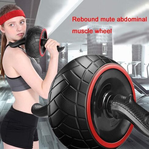 عجلة آب رولر للتمارين الأساسية، معدات تمارين عجلة البطن للصالة الرياضية المنزلية، آلة آب مع وسادة للركبة، اللياقة البدنية، التمرين، نمو العضلات للرجال والنساء in Kuwait
