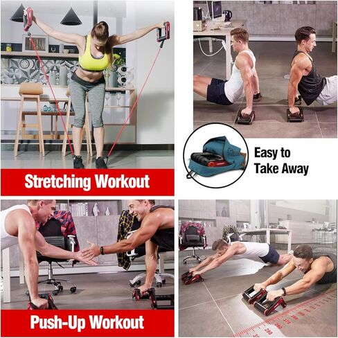 عجلة دوارة HARISON AB لتمرين البطن - معدات تمرين AB السفلية للتمرين المنزلي في صالة الألعاب الرياضية للنساء والرجال in Kuwait