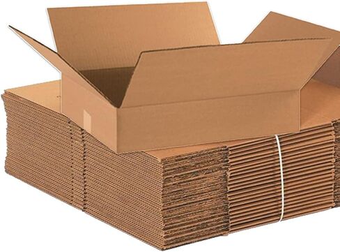 AVIDITI 18 x 14 x 4 Corrugated Cardboard Boxes, Flat 18"L x 14"W x 4"H, Pack of 25 | Shipping, Packaging, Moving, Storage Box for Home or Business, Strong Wholesale Bulk Boxes in Saudi Arabia