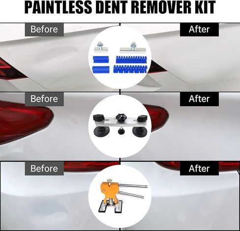 مجموعة أدوات إزالة دنت السيارات القابلة للتعديل، أدوات إصلاح دنت بدون طلاء رافع لإزالة انبعاجات السيارة، هيكل السيارة، تلف البرد، دينج الباب in Kuwait