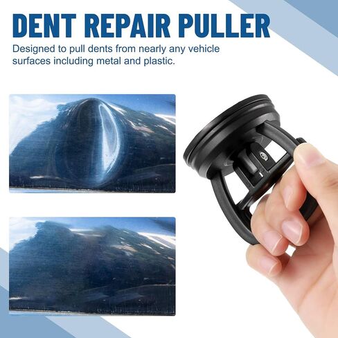 Tallew Dent Puller, 4 Pcs Suction Cup Dent Puller, Powerful Car Dent Repair Tool Remover Kit, Auto Dent Repair Tool for Glass Tiles Mirror, Granite Lifting and Objects Moving (Black) in Saudi Arabia