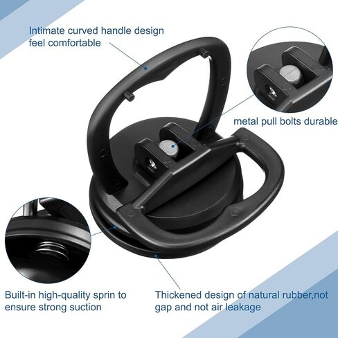 Tallew Dent Puller, 4 Pcs Suction Cup Dent Puller, Powerful Car Dent Repair Tool Remover Kit, Auto Dent Repair Tool for Glass Tiles Mirror, Granite Lifting and Objects Moving (Black) in Saudi Arabia