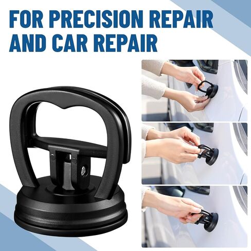 Tallew Dent Puller, 4 Pcs Suction Cup Dent Puller, Powerful Car Dent Repair Tool Remover Kit, Auto Dent Repair Tool for Glass Tiles Mirror, Granite Lifting and Objects Moving (Black) in Saudi Arabia
