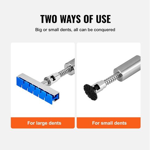 VEVOR Dent Puller Kit, Adjustable Width Golden Dent Puller, 50 PCS Paintless Dent Repair Kit, Auto Body Dent Remove Tool with Hot Glue Gun and Glue Sticks, for Auto Hail Damage, Small Ding Dent Repair in Saudi Arabia