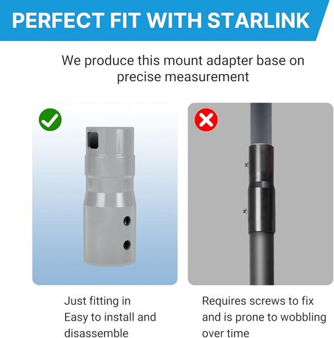 طقم تثبيت طويل على الحائط لـ Starlink، طقم تثبيت على عمود السقف شديد التحمل لملحقات Starlink V2 in Kuwait