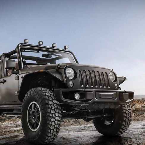 Grill Clip-in Mesh Inserts Guard for Wrangler JK 2007-2017 in Saudi Arabia