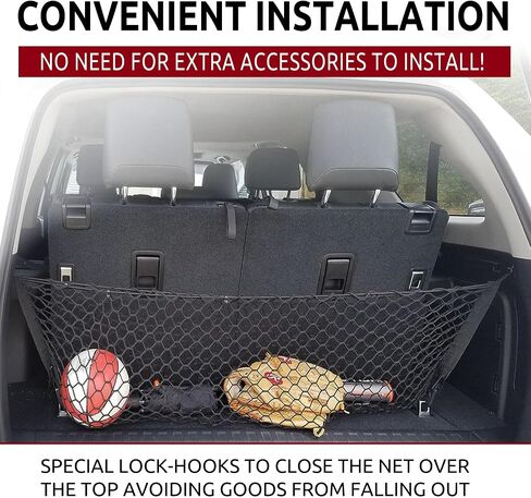 Envelope Style Trunk Cargo Net for Toyota 4Runner 2010-2023 - Premium Trunk Organizer and Storage - Luggage Net for SUV - Best Car Organizer for Toyota 4 Runner SR5 TRD 3 Row Model Only! in Saudi Arabia