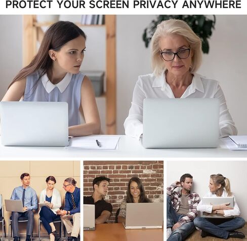 شاشة خصوصية للكمبيوتر المحمول مقاس 13.3 بوصة متوافقة مع HP Envy/Dell/Asus/Acer/Samsung/Lenovo، فلتر خصوصية مضاد للوهج للضوء الأزرق لجميع أجهزة الكمبيوتر المحمول مقاس 13.3 بوصة مع نسبة عرض إلى ارتفاع تبلغ 16:9 in Kuwait