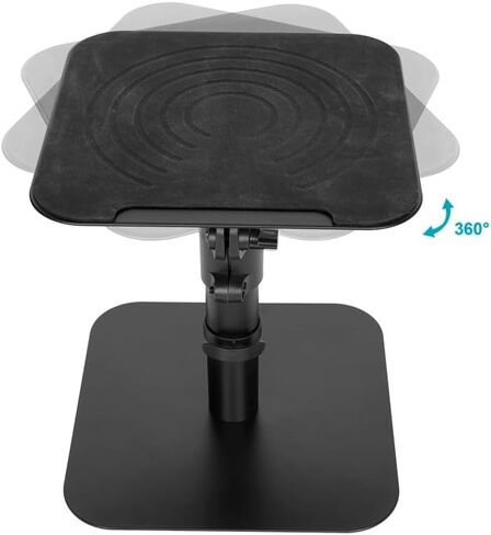 حامل مكبر صوت قائم بذاته لسطح المكتب من Monoprice قابل للتعديل مع إدارة الكابلات، لمكبرات صوت شاشة استوديو رف الكتب المتوسطة/الكبيرة in Saudi Arabia