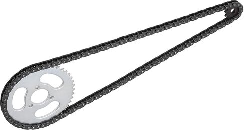 Keenso T8F Gear Chain Set, T8F Front and Rear Sprocket Chain Replacement High Power T8F Gear Chain Set for Modified Karts ATVs and Mini Motorcycles in Saudi Arabia