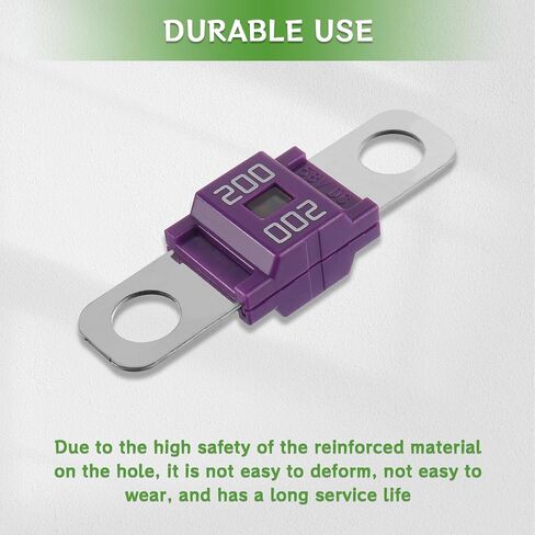 BOJACK AMI/Midi Fuse 125A High Current Fuse Bolt-on Fuse 125 Amp للسيارات والشاحنات ومركبات البناء والحافلات والقوافل (حزمة من 3) in Saudi Arabia