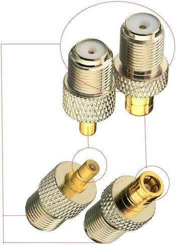 مجموعة تحويل هوائي محوري SMB إلى F RG6 مكونة من قطعتين متوافق مع راديو القمر الصناعي Sirius XM in Kuwait