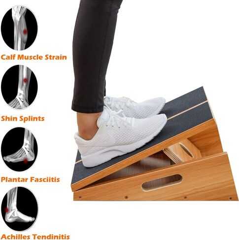Professional Slant Board,Calf Stretcher Slant Board, 5 Positions Adjustable Slant Board for Calf Stretching Incline Board for Calf Stretching in Kuwait
