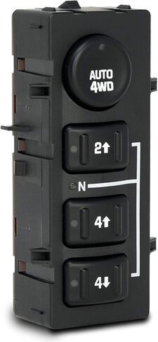 مفتاح محرك AUTO 4-Wheel 4x4 4WD متوافق مع Chevy Silverado، Suburban، Tahoe، GMC Yukon، Sierra 2003، 2004، 2005، 2006 - يستبدل # 15136039 15164520 19259313 901-072 - زر لوحة نقل in Kuwait