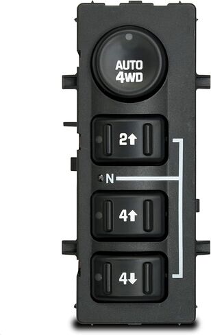 مفتاح محرك AUTO 4-Wheel 4x4 4WD متوافق مع Chevy Silverado، Suburban، Tahoe، GMC Yukon، Sierra 2003، 2004، 2005، 2006 - يستبدل # 15136039 15164520 19259313 901-072 - زر لوحة نقل in Kuwait