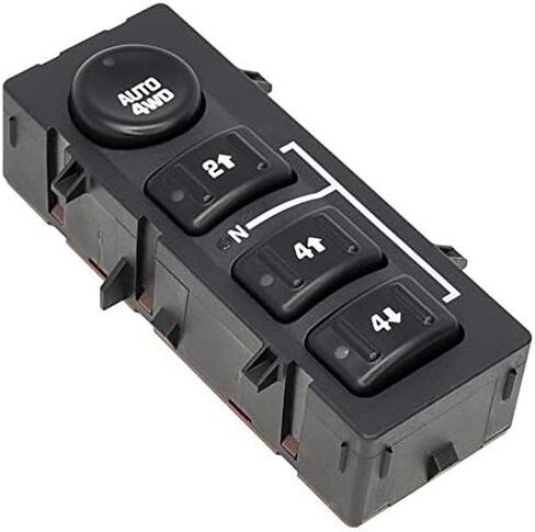 مفتاح محرك AUTO 4-Wheel 4x4 4WD متوافق مع Chevy Silverado، Suburban، Tahoe، GMC Yukon، Sierra 2003، 2004، 2005، 2006 - يستبدل # 15136039 15164520 19259313 901-072 - زر لوحة نقل in Kuwait