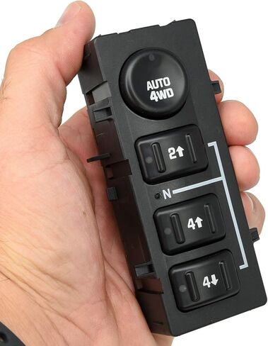 مفتاح محرك AUTO 4-Wheel 4x4 4WD متوافق مع Chevy Silverado، Suburban، Tahoe، GMC Yukon، Sierra 2003، 2004، 2005، 2006 - يستبدل # 15136039 15164520 19259313 901-072 - زر لوحة نقل in Kuwait