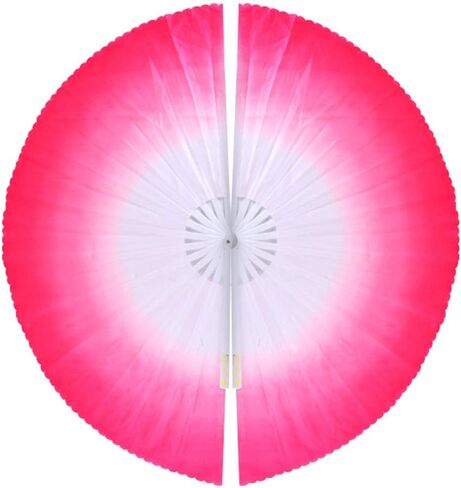 ZooBoo 1 pair Plastic Taichi Kungfu Fan Dancing Fans Martial Arts Sports Folding Hand Fan 13 inch Left hand fan + Right hand fan in Saudi Arabia