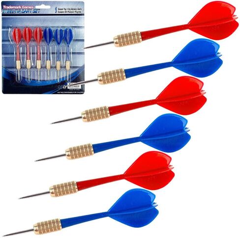 Trademark Games TG? 6 Pack Steel Tip Dart Set - 10 Gram in Kuwait