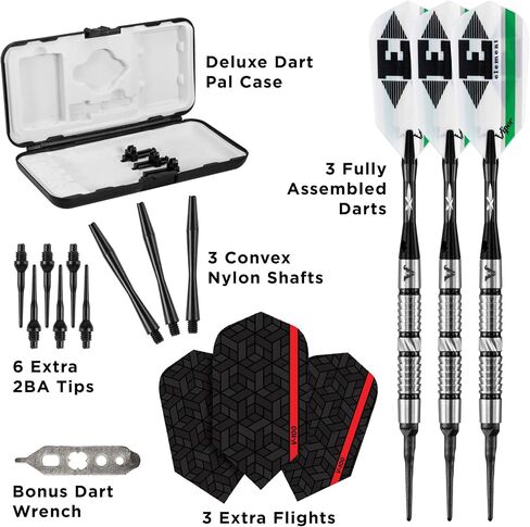 Viper Element 90% Tungsten Soft Tip Darts with Storage/Travel Case, 18 Grams in Saudi Arabia