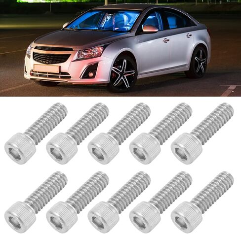 Aramox 10 قطعة 1/4 ‑ 20x3/4 غطاء الصمام عرافة البراغي قطع غيار السيارات غطاء الصمام البراغي استبدال ل SBC تشيفي 283 327 350 383 400 in Saudi Arabia
