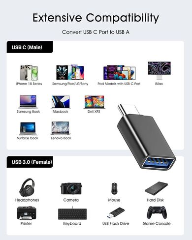 Wireless CarPlay USB to USB C Adapter in Saudi Arabia
