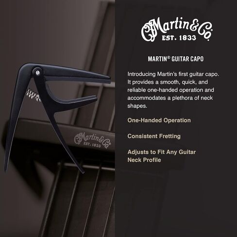 Martin Guitar Capo, Adjustable Guitar Capo for Acoustic, Classic, and Electric Guitars in Saudi Arabia