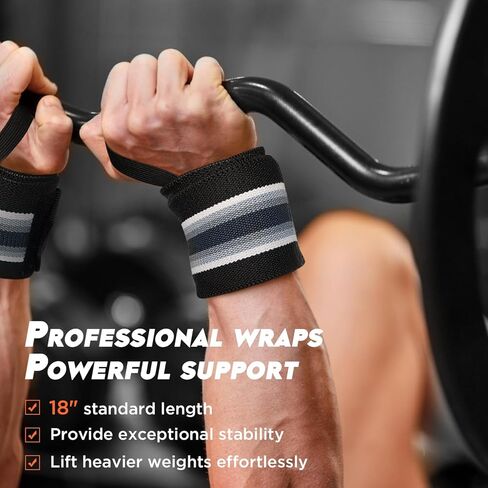 أغطية معصم ATERCEL لرفع الأثقال للرجال والنساء مقاس 18 بوصة دعم معصم احترافي مع حلقة إبهام متينة شديدة التحمل، أفضل أحزمة معصم لرفع الأثقال ورفع الأثقال in Kuwait