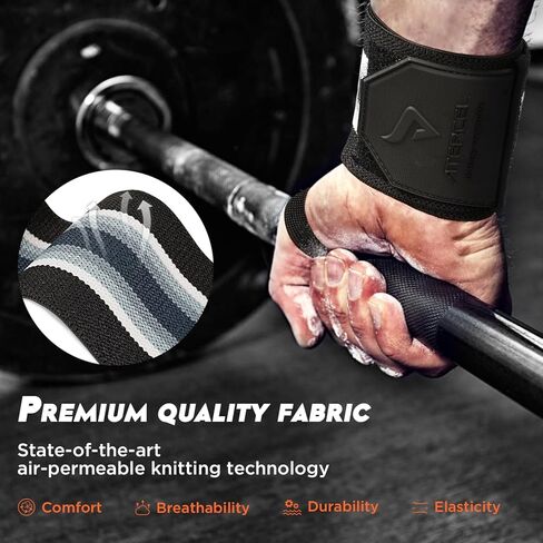 أغطية معصم ATERCEL لرفع الأثقال للرجال والنساء مقاس 18 بوصة دعم معصم احترافي مع حلقة إبهام متينة شديدة التحمل، أفضل أحزمة معصم لرفع الأثقال ورفع الأثقال in Kuwait