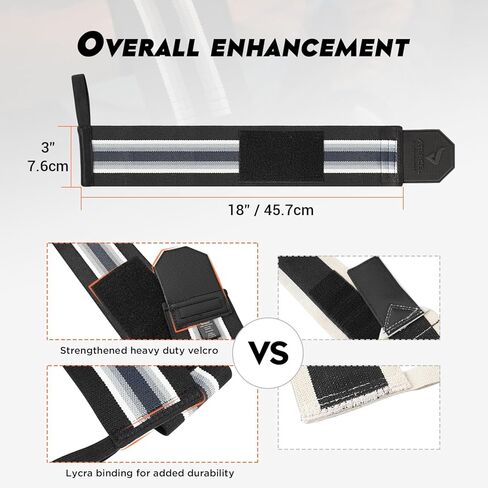 أغطية معصم ATERCEL لرفع الأثقال للرجال والنساء مقاس 18 بوصة دعم معصم احترافي مع حلقة إبهام متينة شديدة التحمل، أفضل أحزمة معصم لرفع الأثقال ورفع الأثقال in Kuwait