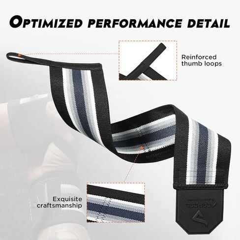 أغطية معصم ATERCEL لرفع الأثقال للرجال والنساء مقاس 18 بوصة دعم معصم احترافي مع حلقة إبهام متينة شديدة التحمل، أفضل أحزمة معصم لرفع الأثقال ورفع الأثقال in Kuwait