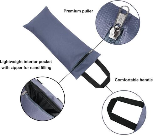 Empty Yoga Sandbag, Exquisite Workmanship Yoga Sand Bag Increase Muscle 600D Oxford Cloth Waterproof Leakproof for Workout in Saudi Arabia