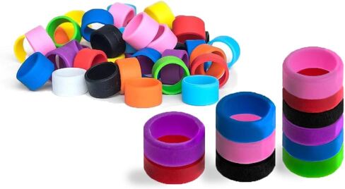 Grifiti Band Joes 0.8 × 0.25 بوصة أربطة مطاطية سيليكون مرنة صغيرة حلقات حشية لطهي الطعام وصناديق مكتب متينة تلتف 20 حزمة متنوعة من الأربطة المطاطية القوية الملونة وأشرطة السيليكون المستديرة الثقيلة in Saudi Arabia