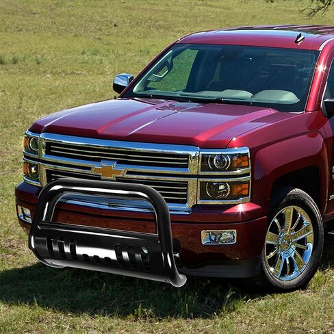 DNA Motoring BURB-003-BK Black 3" Stainless Steel Front Bumper Push Bull Bar Replacement For 07-10 Silverado in Saudi Arabia