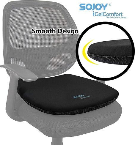 وسادة مقعد السيارة من جل Sojoy iGelComfort للجلوس لفترة طويلة، وسادة مقعد استاد محمولة مع حزام من إسفنج الذاكرة للمكتب والسيارة والملعب in Kuwait