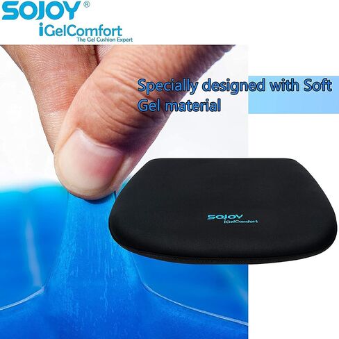 وسادة مقعد السيارة من جل Sojoy iGelComfort للجلوس لفترة طويلة، وسادة مقعد استاد محمولة مع حزام من إسفنج الذاكرة للمكتب والسيارة والملعب in Kuwait
