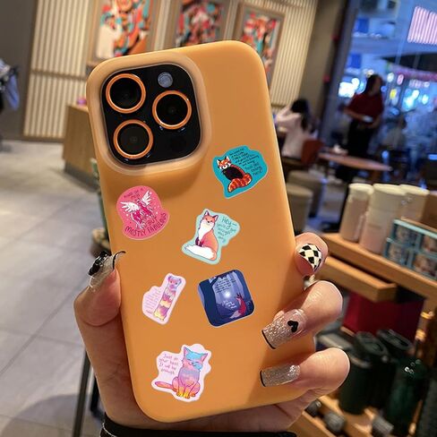 ملصقات كلمات ملهمة، 50 قطعة، مخطط فني جمالي لطيف للحيوانات، اقتباسات تحفيزية إيجابية، ملصقات فينيل للبالغين والمراهقين والنساء in Kuwait