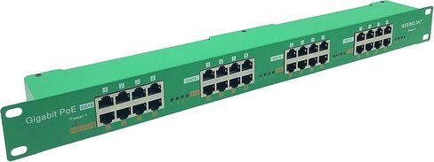 PoE Texas 4 Port PoE/PoE+ Injector with 56V 120W Power Supply - Gigabit Injector - Active Mode A Power Over Ethernet Multi Port PoE Adapter - Supports 4 PoE (802.3af or at) up to 60 watts in Kuwait