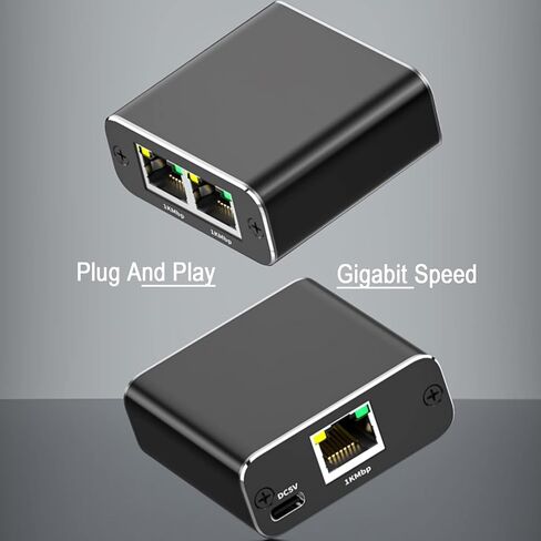 موزع إيثرنت 1 إلى 2 1000 ميجابت في الثانية عالي السرعة RJ45 LAN محول جيجابت إنترنت سريع CAT 5 6 7 كابل شبكة متعدد المنافذ موزع فاصل للأعمال المنزلية والمكتبية in Kuwait