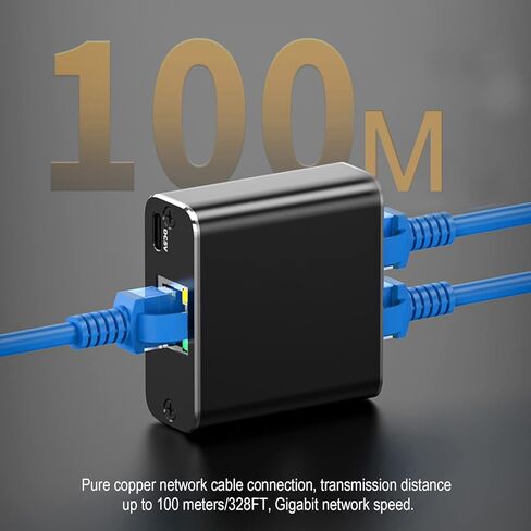 موزع إيثرنت 1 إلى 2 1000 ميجابت في الثانية عالي السرعة RJ45 LAN محول جيجابت إنترنت سريع CAT 5 6 7 كابل شبكة متعدد المنافذ موزع فاصل للأعمال المنزلية والمكتبية in Kuwait