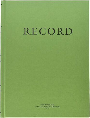 Green Military Log Book, Record Book, Memorandum Book, 8 X 10-1/2 Green Log Book NSN 7530-00-222-3525 in Saudi Arabia