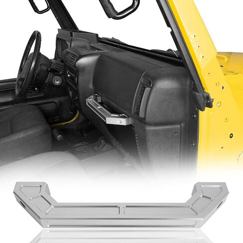 Hooke Road Wrangler Passenger Side TJ Grab Handle Aluminum Dash Grab Bar Compatible with Jeep Wrangler TJ 97-06 in Saudi Arabia